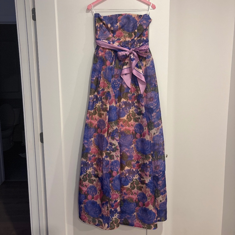 Zimmermann Purple and Pink Floral Dress